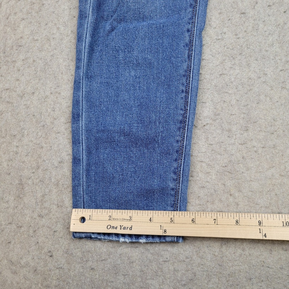 American Eagle Mom Jeans Womens 0 Reg Comfort Stretch Waistband Distressed - Picture 12 of 13